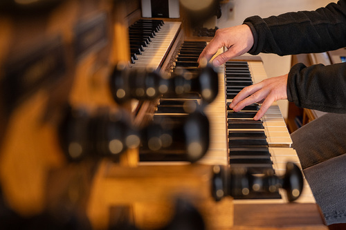Orgelshooting anlässlich der bevorstehenden Renovierung der Metzler-Orgel